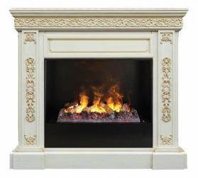 Комплект из электрокамина напольного и портала Инесса (125.5х40.3х114 см)