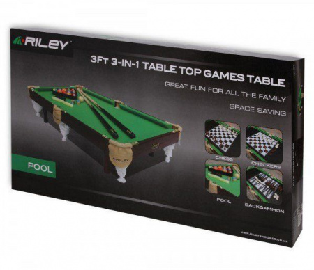 Мини бильярд Уникум 4 в 1 3 фута (пирамида, пул)