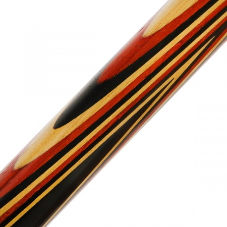 Бильярдный кий для русского бильярда Комета венский запил, двухсоставной (черный граб, лимонник, падук)